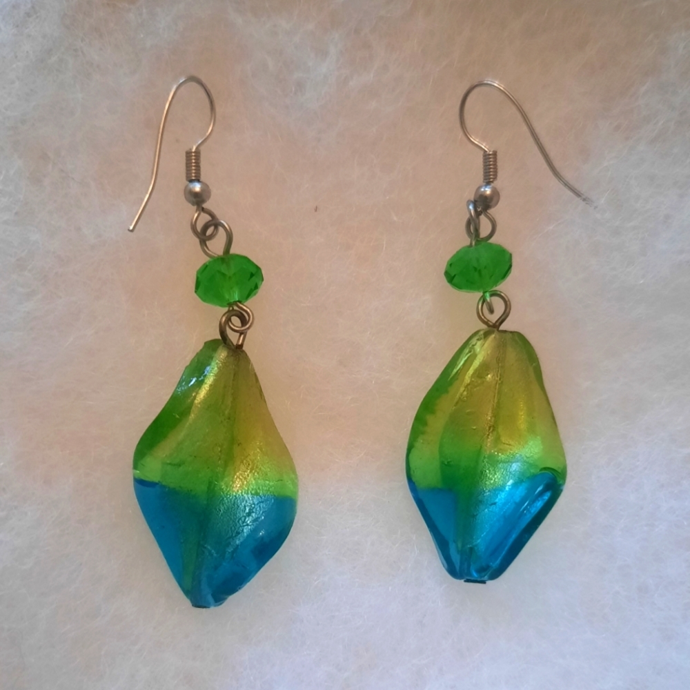 Blown Glass Style Earrings